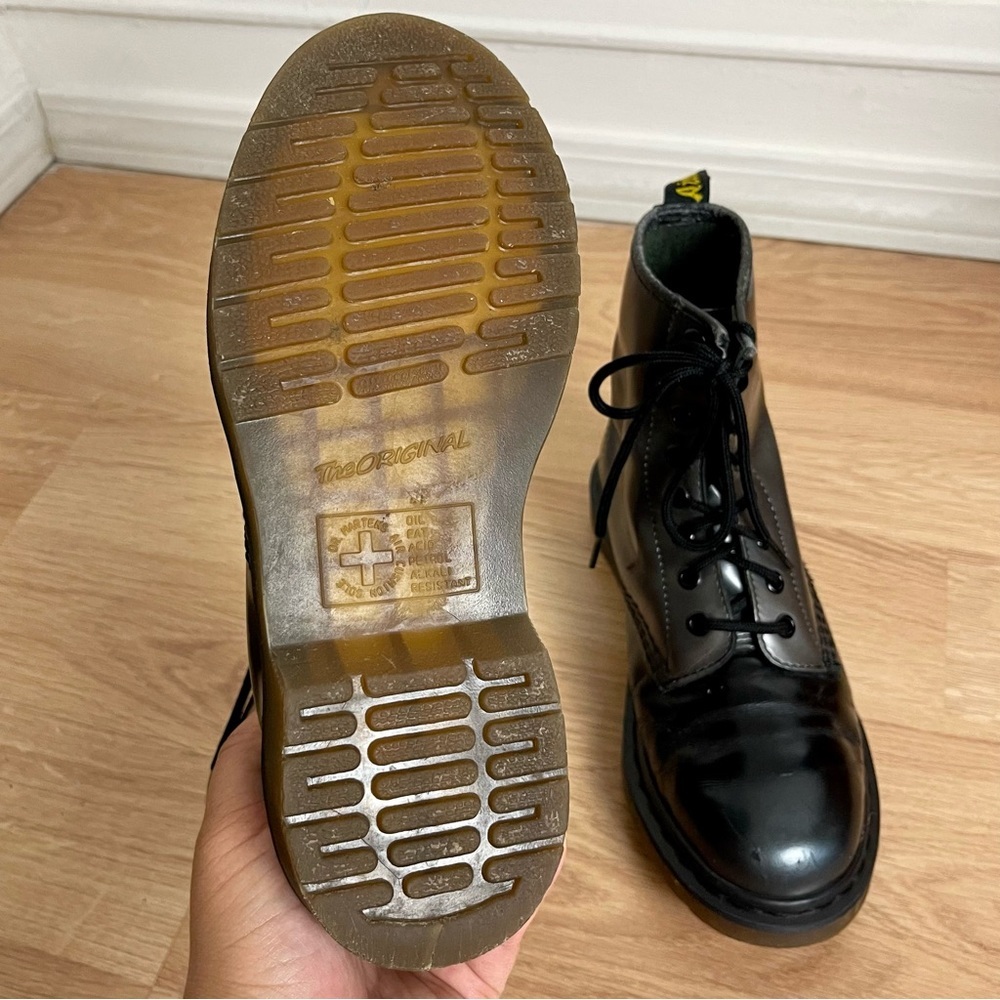 Dr. Martens 1490 Silver Ombré Metallic Boots - Picture 14 of 15